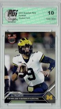 J.J. McCarthy 2023 Bowman Now #17 Michigan Wolverines Rookie Card PGI 10