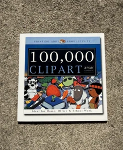 100,000 Clipart Software ~ Clip Art Web Graphics PC CD ROM Windows 95 98 XP - Picture 1 of 2