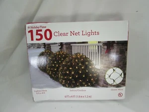 Holiday Time Net Clear Lights Indoor Outdoor Christmas Net Lights 51564 - Picture 1 of 2