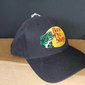 Gorra de pesca de béisbol Bass Pro Shops sombrero negro ajustable SnapBack para camionero - Imagen 1 de 5