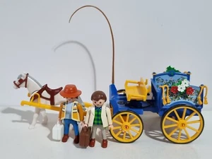 Playmobil 3117 Carreta Carro Carruaje Feria Rocio Familia Granja Granjero - Foto 1 di 3