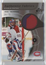 2005-06 SP Game Used Edition Authentic Fabrics /75 Jose Theodore #AP-TH Patch