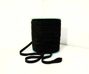 Velour Black Double-Face Ribbon 7 mm, 100 yardas, Envío Gratis, Envío Gratis - Imagen 1 de 2
