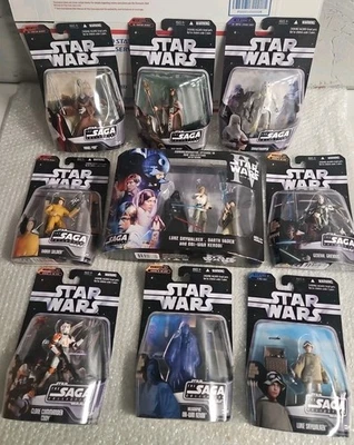 Hasbro Star Wars Saga Collection - Lote Mixto de 8 Figuras de Acción NUEVO Luke Skywalke Foto 1 de 4