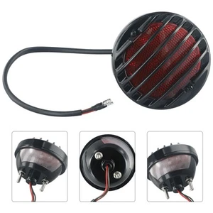Integrated Motorcycle Tail Light in Black Running Brake and License Plate Light - Picture 1 of 12