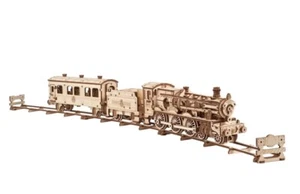 Mechanical Ugears Wooden 3D puzzle Hogwarts™ Express model kit Self-Assembly kit - Picture 1 of 9