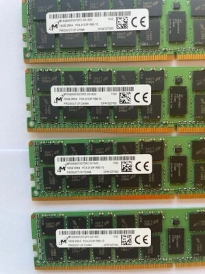 Micron MTA18ASF2G72PZ-2G1A21A2IG 16GBx4 64GB PC4-2133P -RBP-10 ECC  - Image 1 of 4
