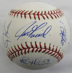 Joe Girardi Tony Pena Rob Thompson +3 Signed Auto Autograph Rawlings Baseball JS - Picture 1 of 7