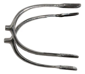Espuelas para niños Príncipe de Gales con vástagos rectangulares y cuello de 6,5 mm BS752 - Imagen 1 de 1