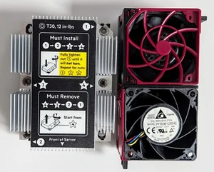 New HP PROLIANT DL380 G10 Heatsink & 2 Fans Kit 875070-001 867118-001 P03778-001 - Photo 1/4
