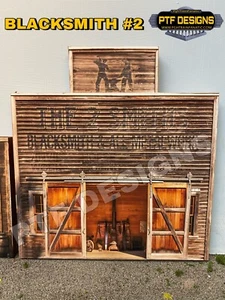 Fabbro Wild West scala O #2 - edificio piatto/fronte - MTH - Foto 1 di 6