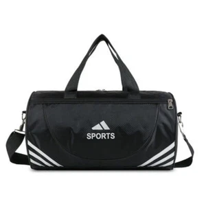 Large Sport Gym Tote Duffle Bag Mens Lady Travel Work Gear Bag Holdall Bag Black - Picture 1 of 5