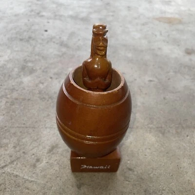 Mordaza regalo madera hawaiana 7 pulgadas pene hombre Foto 1 de 2