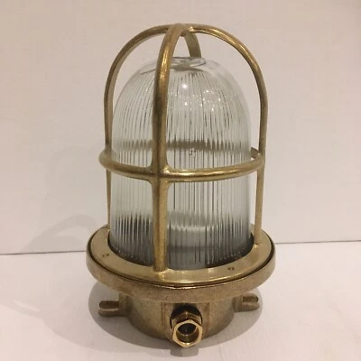 Mampara de latón macizo pared exterior luz estilo industrial ALKIVIADES #11 Foto 1 de 4