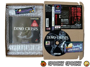 Dino Crisis PS1 - NTSC-J Japan VGC CIB with Obi - High Quality Packing - Tracked - Picture 1 of 13