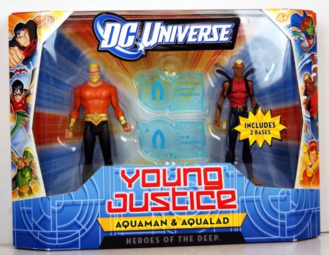 DC Universe Young Justice Aquaman & Aqualad Heroes of the Deep 4" Action Figures Cover