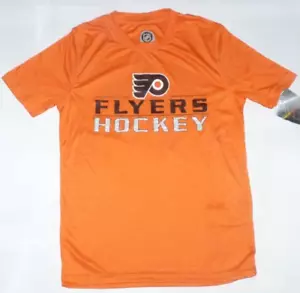 NUOVA T-shirt NHL Philadelphia Flyers hockey su ghiaccio ragazzo M 10 12 nuova con etichette - Foto 1 di 1