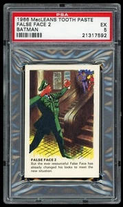 NPPI Batman MacLeans 1966 pasta de dientes cara falsa 2 PSA 5 - Imagen 1 de 2
