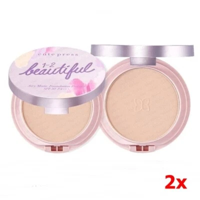 2x Cute Press 1-2 Beautiful Airy Matte Foundation Powder SPF 30 PA+++ smoothly - Image 1 of 4