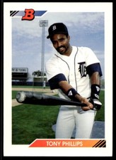 1992 Bowman 272 Tony Phillips   Detroit Tigers  Baseball Card