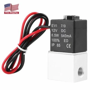 2 Way Normally Closed DC 12V Electric Solenoid Air Valve 1/8" NPT - Picture 1 of 6