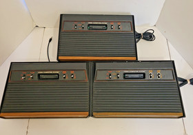 Lot of 3 Atari Consoles (No Power Adapter or Controllers) Working with Issues