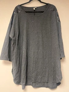 Cato Womens Plus Size Gray Shirt Size 22/24 - Picture 1 of 6
