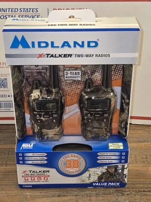 New! Midland X-Talker T75VP3 Camo 36 Channels Weather Scan Two Way Radio - NIB! - Image 1 of 3