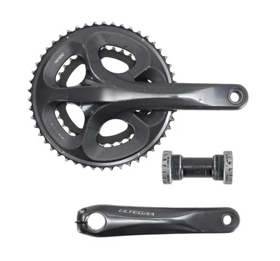 Juego de bielas de bicicleta de carretera compacta Shimano Ultegra FC-6750 2 x 10 velocidades 175 mm 50/34T con BB Foto 1 de 4