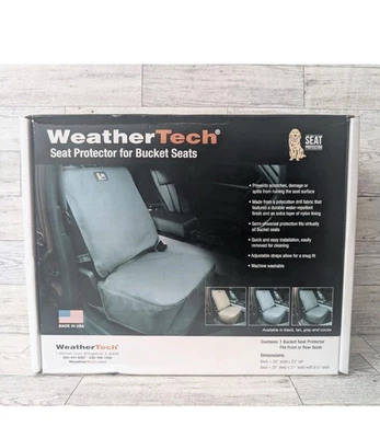 Weather Tech Bucket Front Or  Rear Seat Protector In Black SPB002CHBX NEW - Image 1 of 4