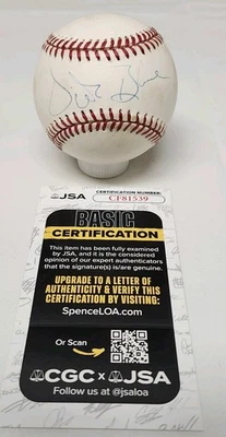 Vida Azul Firmado Auto Rawlings Oficial Liga Americana Béisbol A's Certificado de Autenticidad JSA A10 Foto 1 de 4