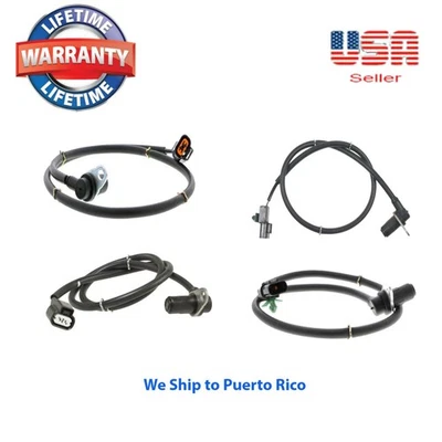 4x Sensor de Velocidade de Roda ABS Frente Traseira Esquerda - Direita Para Mitsubishi Montero 01-06  - Imagem 1 de 4