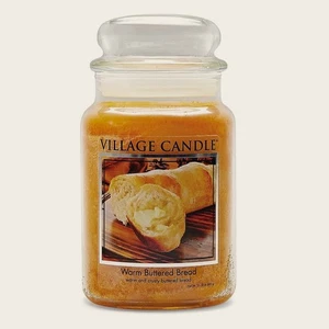 Dorfkerze warmes Butterbrot groß Glas Apothekerglas Duftkerze - Bild 1 von 6