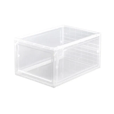 Caja organizadora de almacenamiento contenedor de plástico para zapatillas zapatos apilables de 4-12 piezas mujeres hombres Foto 1 de 4
