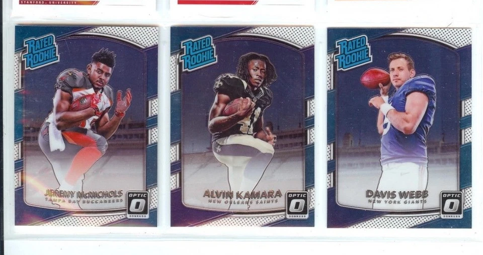 2017 Panini Donruss Optic Football Rated Rookie RC You Pick KAMARA WATSON ETC - Image 1 of 1