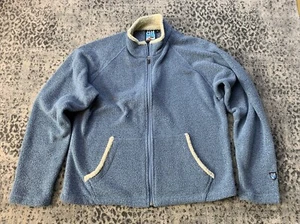 Maglione pile vintage Kuhl Alf donna M full zip blu manica lunga - Foto 1 di 16