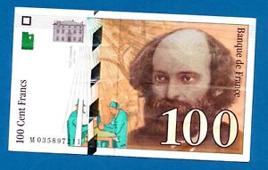 F8025 - MONNAIE BILLET - France un billet de 100 Francs 1997 usagé
