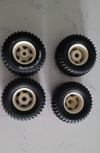 Vintage original 1982 Tamiya 1/10 R/C Wild Willy M38 Wheels - Picture 1 of 5