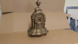 Orologio da tavolo antico ottone barocco Russia - Foto 1 di 6