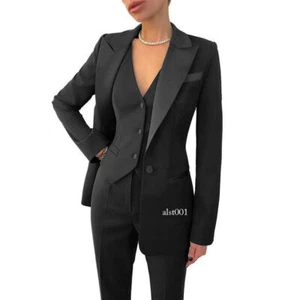 Women 3Pcs Suits Set Wedding Pantsuits Formal Women Suits Office Sets Business - Picture 1 of 35