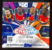 2020 21 TOPPS CHROME SEALED 18 PACK MATCH ATTAX UEFA SOCCER BOX UCL refractor