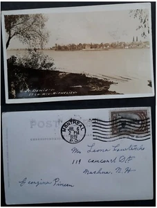 1939 Canada Postcard-St Denis, Richelieu ties 2c Stamp cd Montreal - Bild 1 von 3