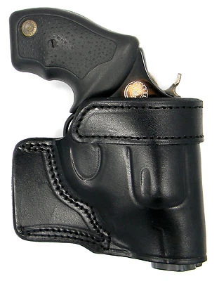 Right Hand Black Leather Yaqui Speed Draw Belt Holster COLT KING COBRA 2" 3" 4" - Image 1 of 4