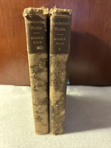 1860 THE MARBLE FAUN or THE ROMANCE OF MONTE BENI Nathaniel Hawthorne Vol I & II - Imagen 1 de 23