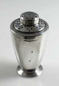 Art Deco Goldsmiths & Silversmiths Co. Regent Plate Pepper Pot 7cm - Picture 1 of 5