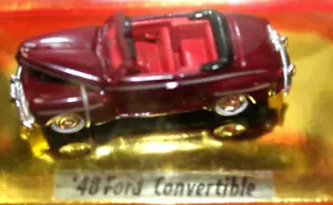 Ho 1 87 Classic Metal Works MAROON MW Mini Metals 48 Ford Convertible RTR BUILT - Picture 1 of 7