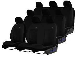 TAILORED SEAT COVERS For VAUXHALL VIVARO COMBI 9 SEATS 2008 - 2014 ART. LEATHER - Picture 1 of 12