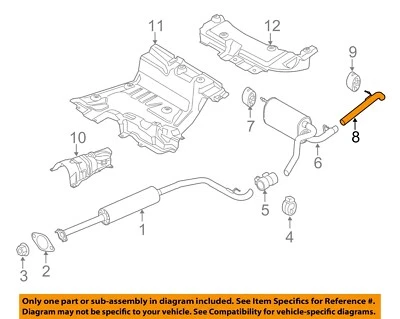 FORD OEM 14-18 Transit Connect Exhaust Components-Exhaust Pipe DV6Z5255F - Image 1 of 2