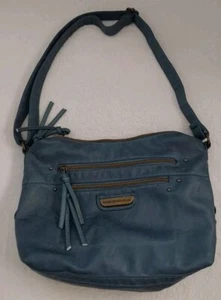 Stone Mountain USA Crossbody Shoulder Purse Handbag Blue Zipper - Picture 1 of 13