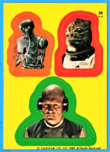 Pegatina Topps Empire Strikes Back 1980 S. 1 #28 (ex) 2 asteriscos - Imagen 1 de 2